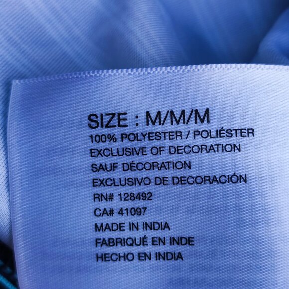 Greg Norman Golf Polo Shirt men size M blue colour classic bar stripe shark polo - Picture 5 of 9